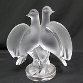 Lalique Crystal Ariane Doves Figurine 11638